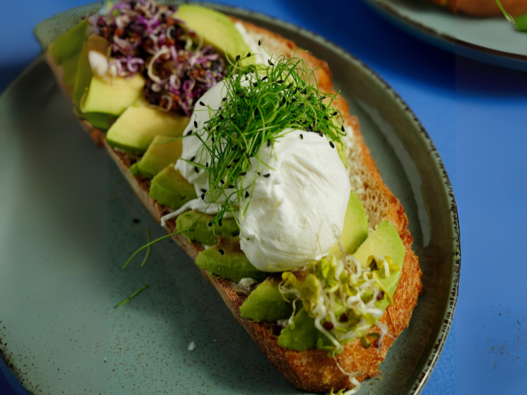 Protein Glow Toast with Avocado, Egg & Sprouts