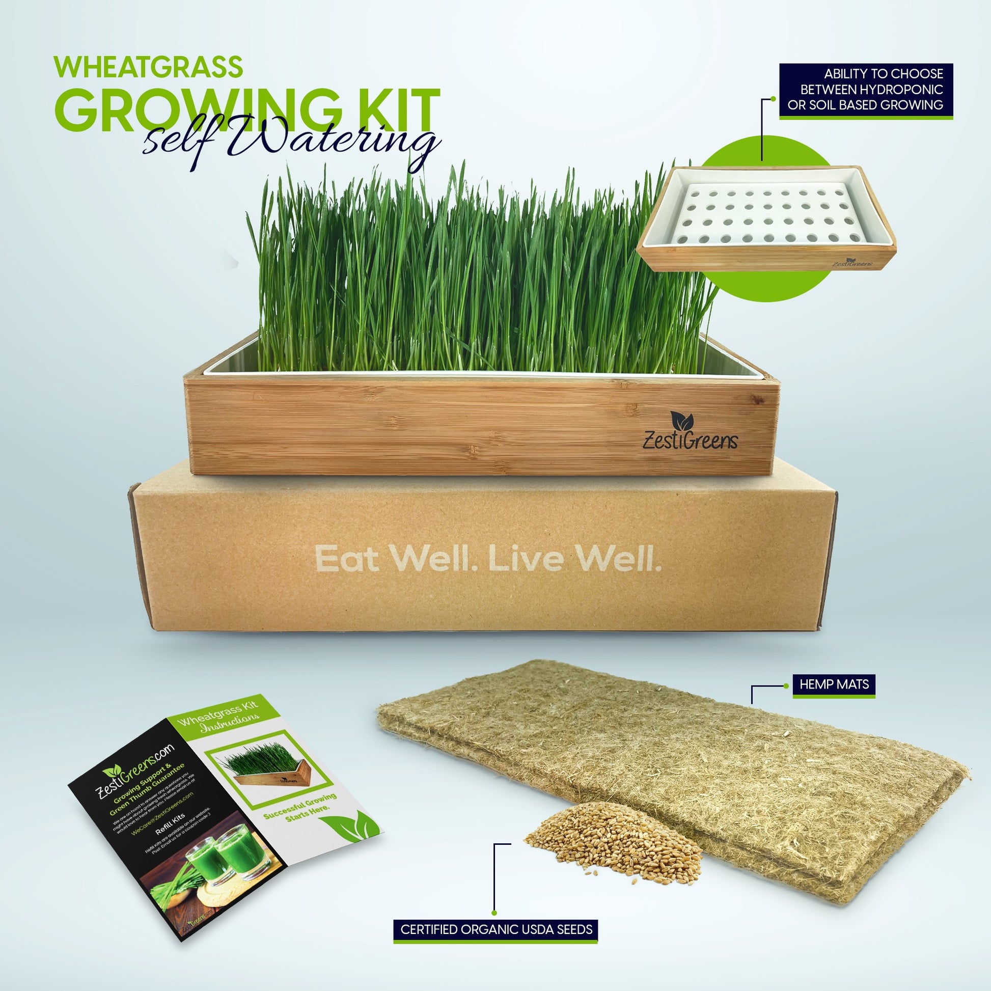 Grow Your Own Wheatgrass Kit
