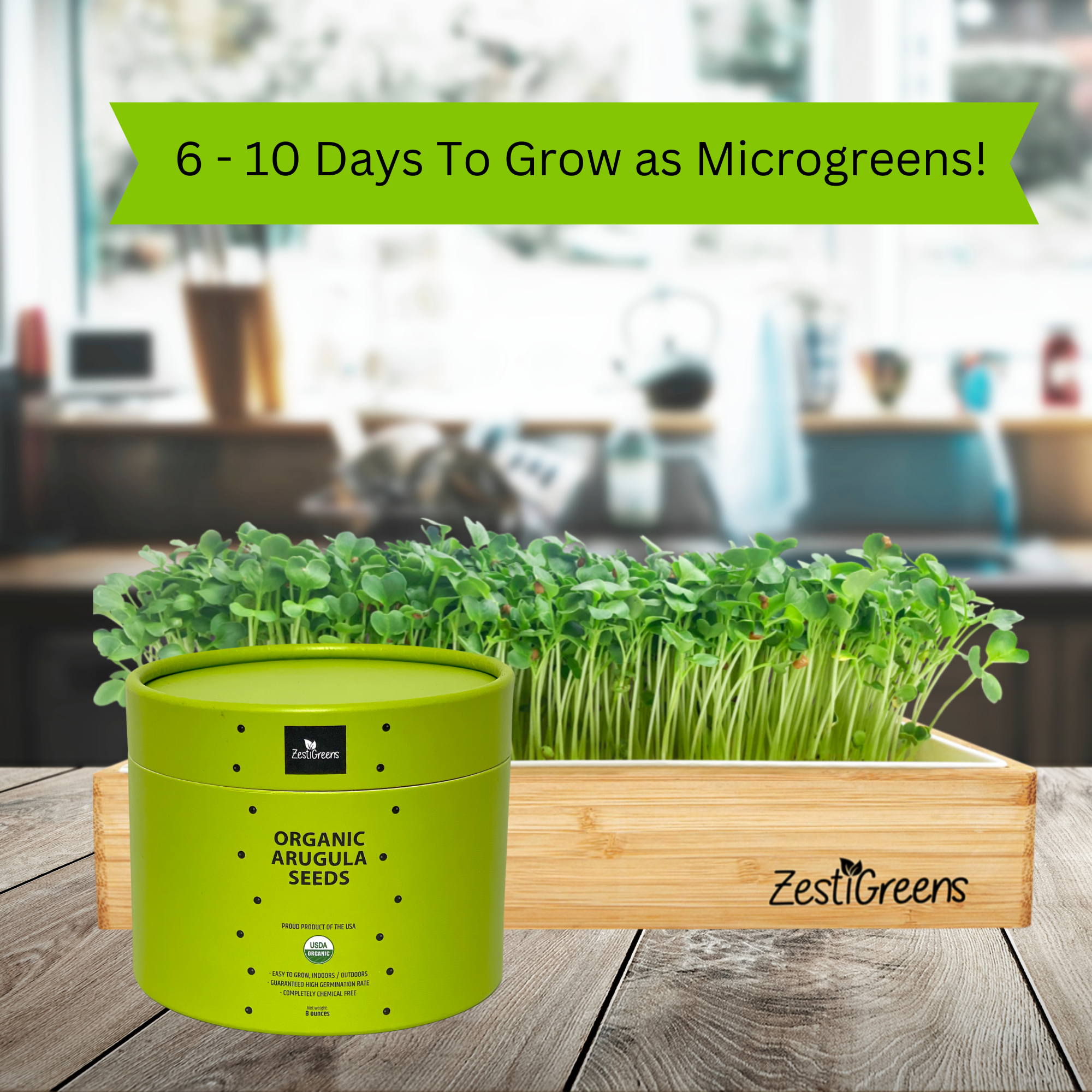 Load video: Organic Arugula Microgreens Seeds