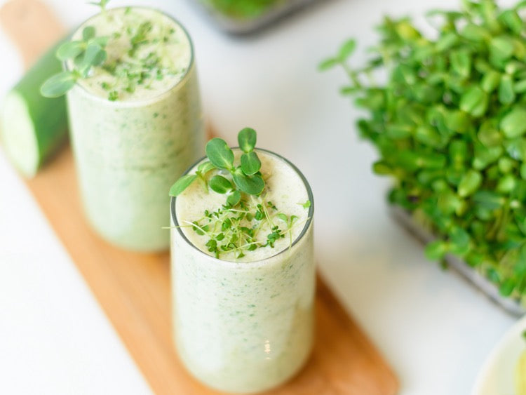 Super Healthy Microgreens Smoothie