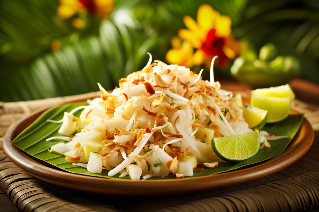 Thai Green Papaya Salad with Mung Bean Sprouts