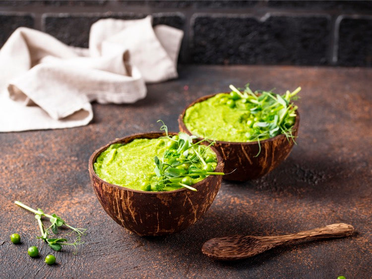 Chilled Broccoli Microgreens Soup