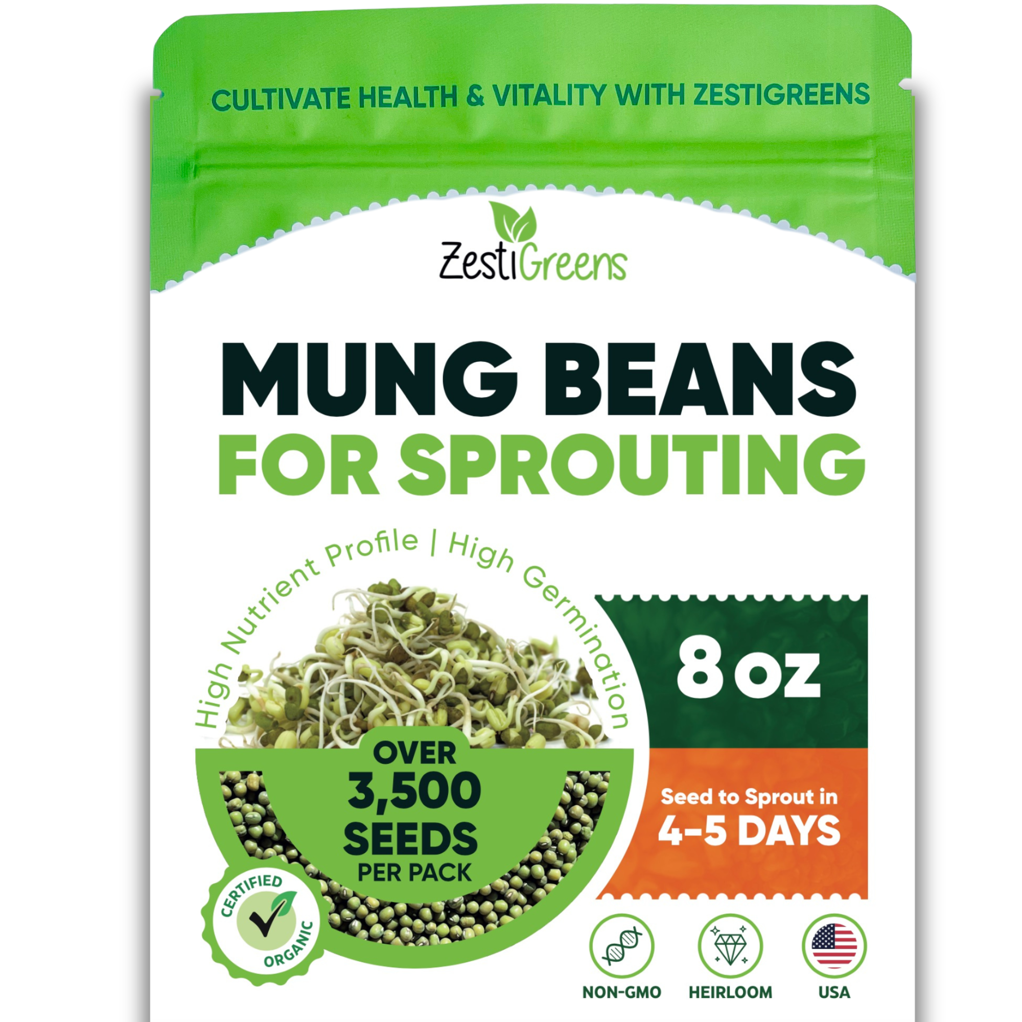 Mung Bean Sprouting Seeds - NON GMO