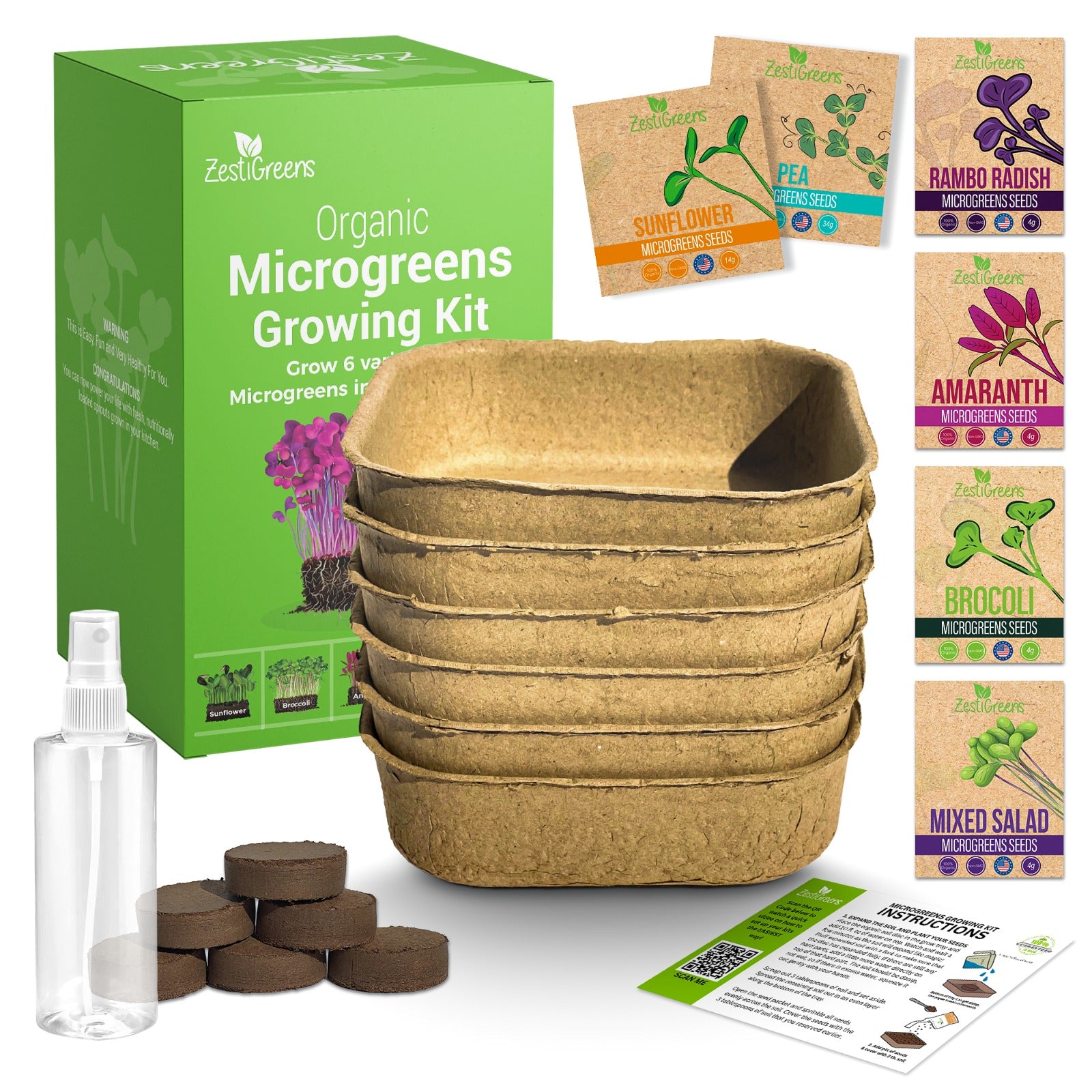 Soil Microgreens Growing Kit