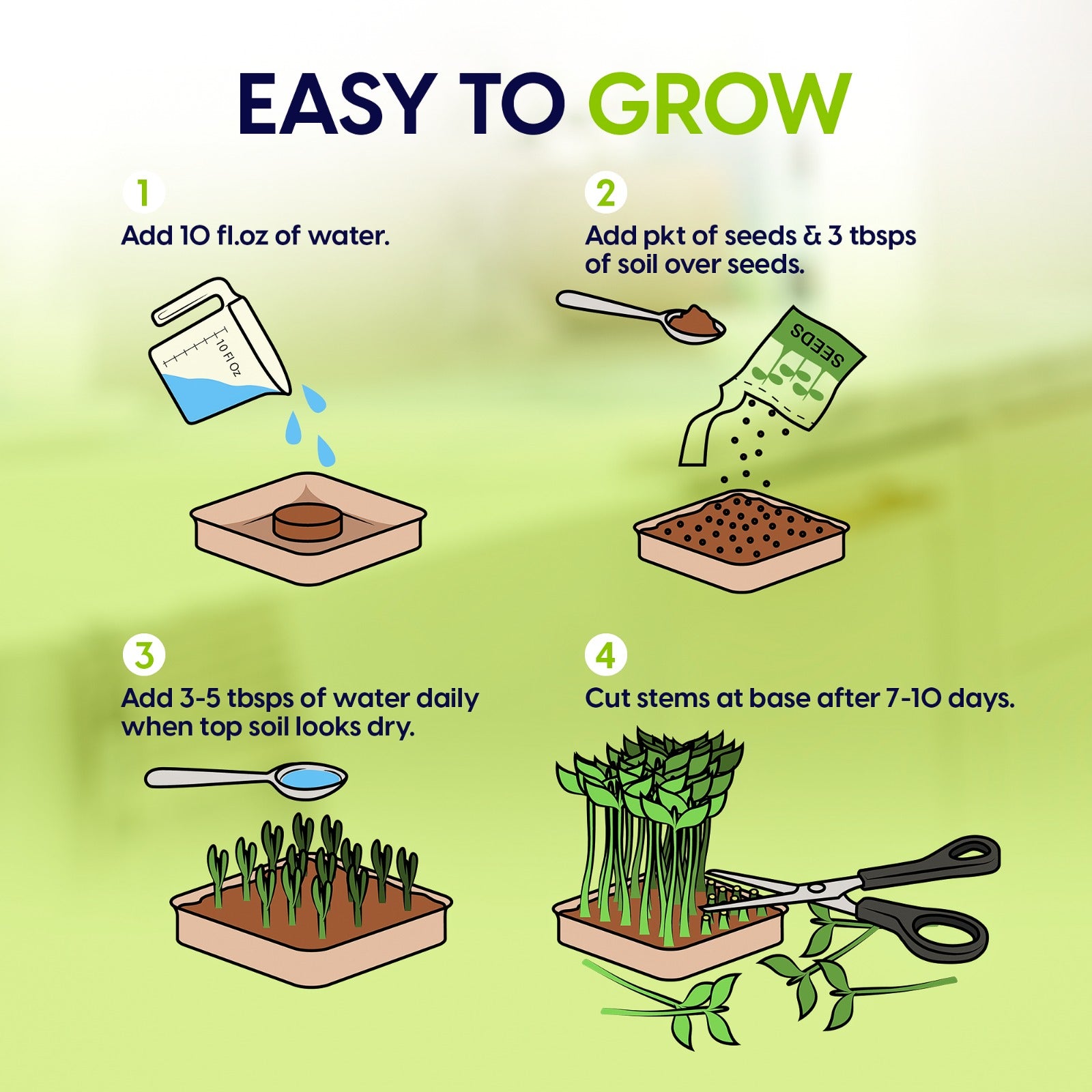 Soil Microgreens Growing Kit