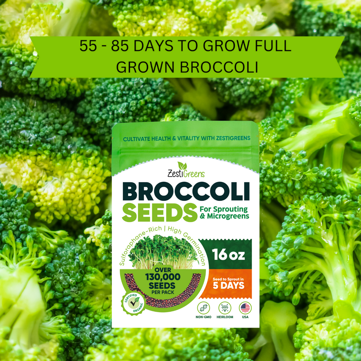 Organic Broccoli Seeds