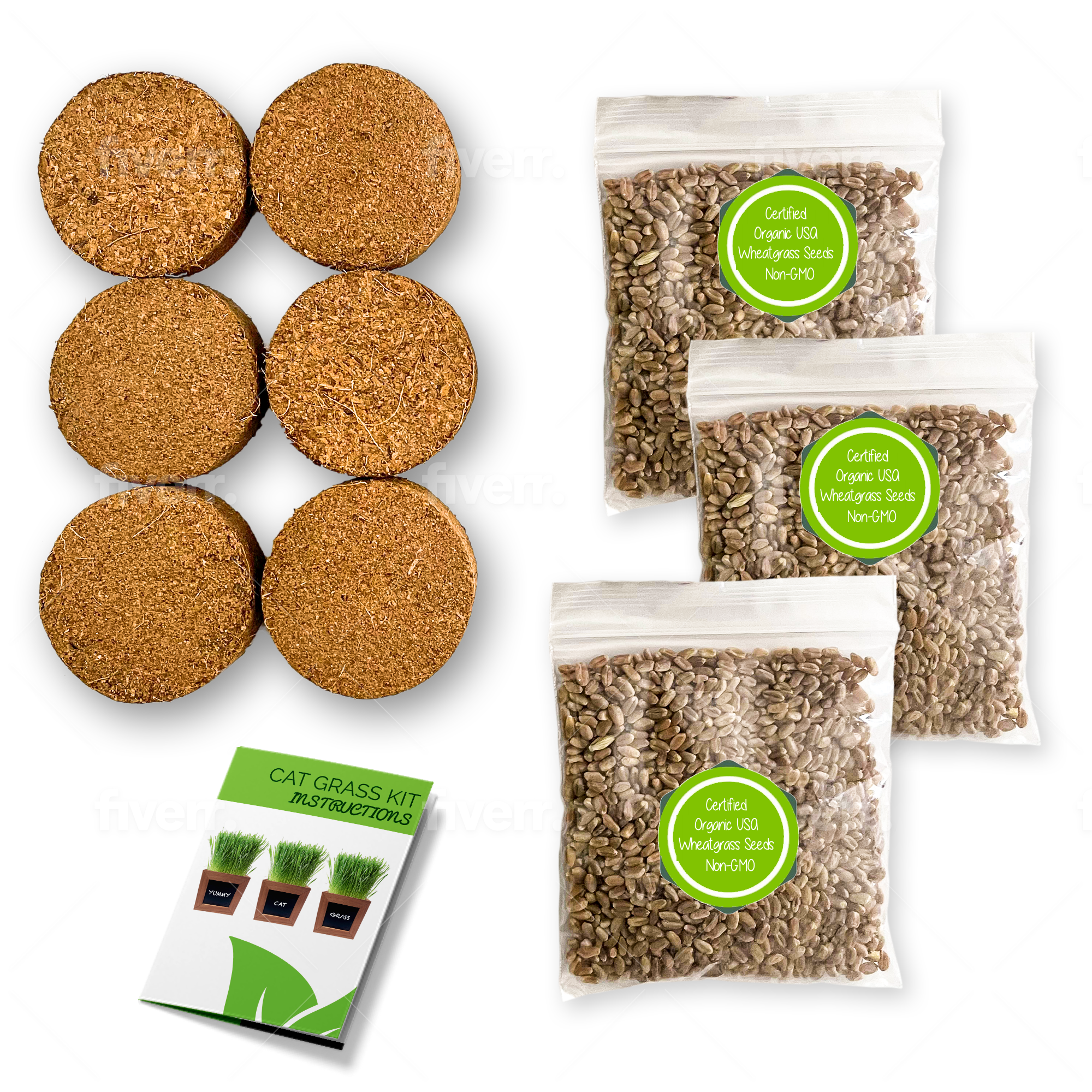 Cat Grass Refill Kit