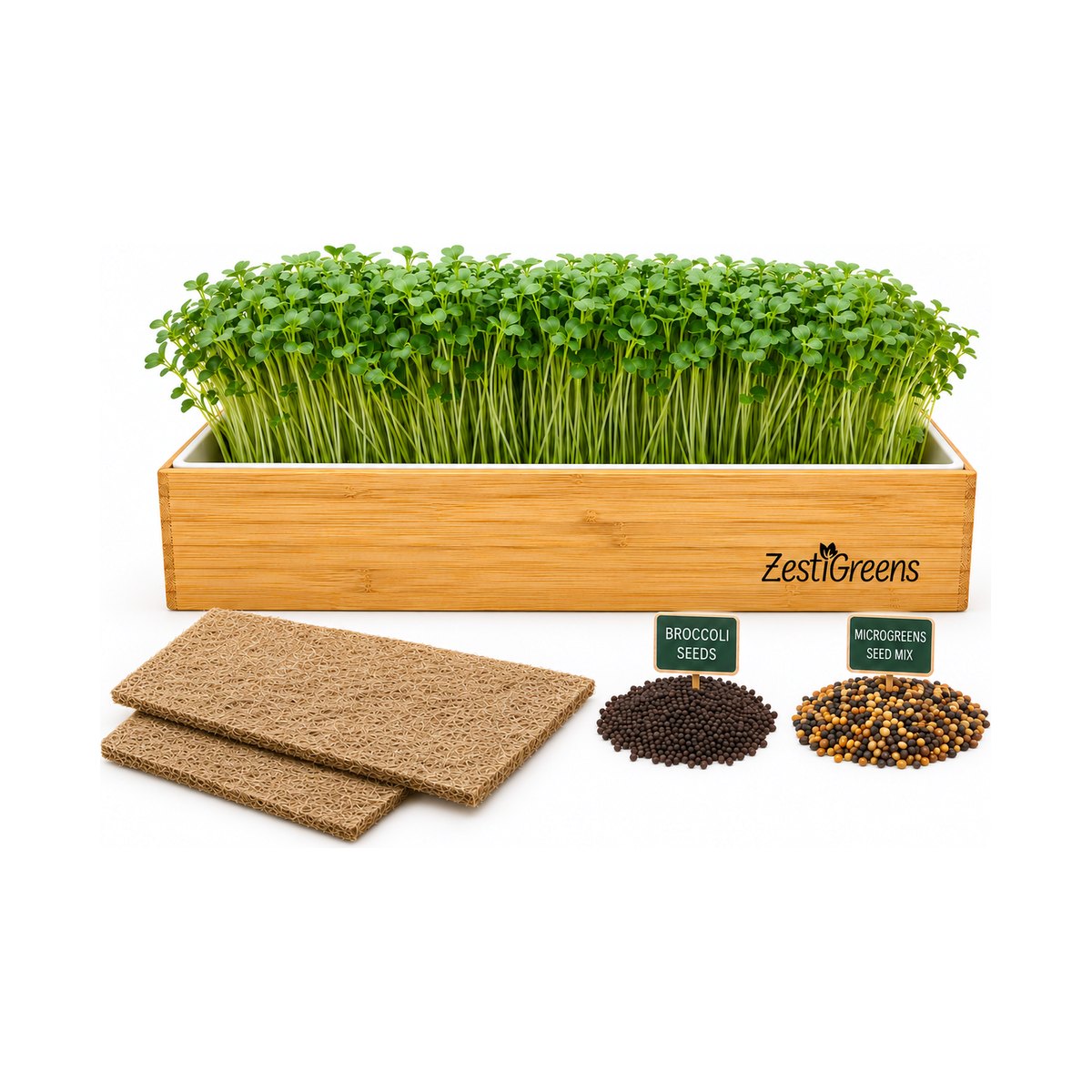 ZestiGreens Self Watering Microgreens Kit